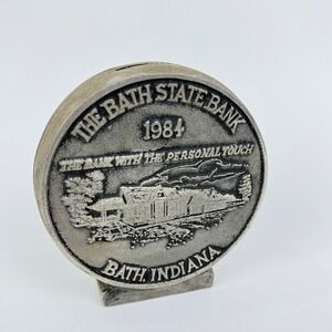 The Bath State Bank‎ 1924 Commemorative Coin Bank Bath Indiana